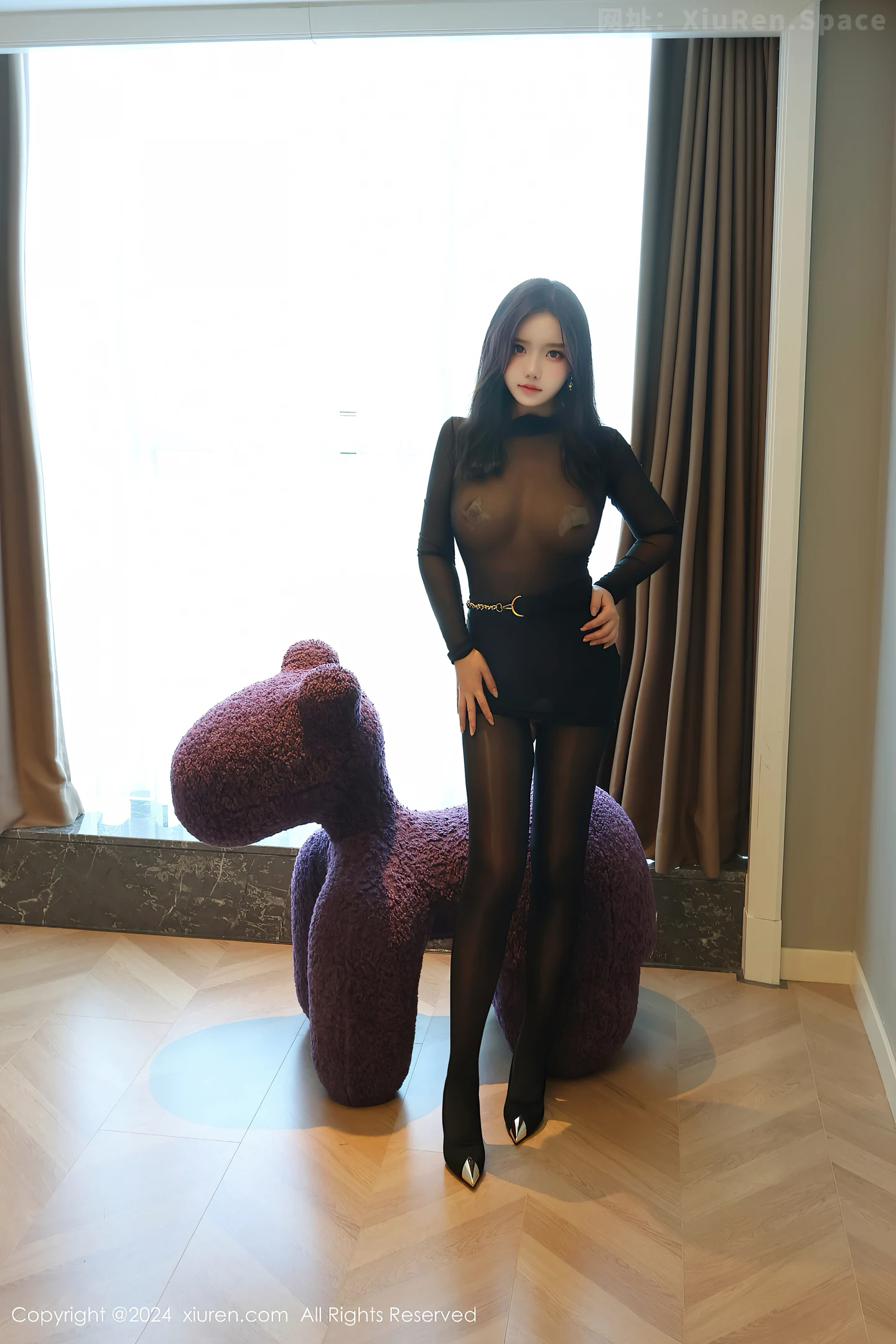 图片[6]-[XiuRen秀人网] VOL.9347 模特小薯条nienie性感黑色内衣配黑丝袜秀完美身材撩人诱惑写真102P-秀人网官方网站